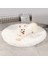Kahve Paw M Çapı 47 cm Peluş Kedi Yatak Paspasları Yuvarlak Pet Yatak Kediler Için Küçük Köpekler Yumuşak Polar Pet Uyku Mat Yavru Köpek Yuvası Evcil Hayvan Yastığı Kedi Aksesuarları (Yurt Dışından) 5
