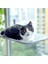 E 50X30 cm Kedi Hamak Vantuz Katlanır Balkon Yatak Asılı Cam Sepet Küçük Orta Kediler Için Dayanıklı Çelik Çerçeve Ped Yavru Malzemeleri (Yurt Dışından) 2