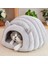 Gray3 Xs 3 Stilleri Katlanabilir Kedi Yatağı Pet Kış Peluş Kedi Evi Kapalı Köpekler Için Köpek Kulübesi Mat Küçük Köpek Sıcak Mağara Uyku Tulumu Ürünleri (Yurt Dışından) 4