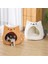 Kara Kedi 36X36X36CM Tatlı Kedi Yatak Rahat Yumuşak Sıcak Pet House Sepeti Küçük Köpek Için Ayrılabilir Yatak Yavru Kedi Tasarım Peluş Kedi Için Açık Kapalı Sepet (Yurt Dışından) 3