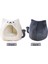 Kara Kedi 36X36X36CM Tatlı Kedi Yatak Rahat Yumuşak Sıcak Pet House Sepeti Küçük Köpek Için Ayrılabilir Yatak Yavru Kedi Tasarım Peluş Kedi Için Açık Kapalı Sepet (Yurt Dışından) 4