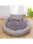 Gri 40 cm Yastık ile Kısa Peluş Kedi Yatak Yuvarlak Kediler Için Yatak Küçük Köpek Sıcak Pet Yuva Yastık ile Köpek Kulübesi Kanepe Yavru Mağara Yastık Kedi Aksesuarları (Yurt Dışından) 1