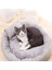 Gri 40 cm Yastık ile Kısa Peluş Kedi Yatak Yuvarlak Kediler Için Yatak Küçük Köpek Sıcak Pet Yuva Yastık ile Köpek Kulübesi Kanepe Yavru Mağara Yastık Kedi Aksesuarları (Yurt Dışından) 2