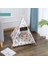 Tip C 2 ZK30 Pet Teepee Köpek Kedi Yatağı Beyaz Kanvas Köpek Kanvas Sevimli Ev-Taşınabilir Yıkanabilir Köpek Çadırları Dogcat Pet Köpek Yavrusu Yatağı (Yurt Dışından) 1