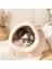 Style2 S Kedi Yatak Evi Köpek Kulübesi Yuva Yuvarlak Pet Uyku Mağarası Yavru Yatak Pet Sepeti Rahat Yavru Yastık Kedi Evi Çadır Köpek Evi (Yurt Dışından) 1