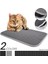 Siyah 40X50 cm Pet Kedi Kumu Mat Çift Katmanlı Yakalama Evcil Hayvanlar Su Geçirmez Çöp Kedi Yatak Pedleri Süper Hafif Taşıması Kolay Kediler Için Temiz Mat (Yurt Dışından) 2