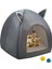 Kahverengi S-Fit 1-2 kg Evcil Hayvan Için Sevimli Kedi Yatağı Yavru Kedi Sıcak Ev Katlanabilir Köpekler Yuva Uyku Peluş Paspaslar Yumuşak Kedi Evi Rahat Kedi Yastık (Yurt Dışından) 2