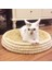 MINI27CM Saman Dokuma Kedi Yatağı Kuş Yuva Kedi Tırma Tahtası Kase Şeklinde Pet Yuva Kedi Oyuncak Malzemeleri El Dokuma Yavru Köpek Kulübesi Kedi Saman Yatak (Yurt Dışından) 5