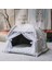 Pembe Çiçekler S 41X41X35 cm Tatlı Prenses Kedi Yatağı Genel Teepee Kapalı Rahat Hamak Zeminler Katlanabilir Kedi Çadırı Köpek Evi Yatak Evcil Hayvan Sepeti Yastık (Yurt Dışından) 2