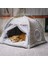 Pembe Çiçekler S 41X41X35 cm Tatlı Prenses Kedi Yatağı Genel Teepee Kapalı Rahat Hamak Zeminler Katlanabilir Kedi Çadırı Köpek Evi Yatak Evcil Hayvan Sepeti Yastık (Yurt Dışından) 3