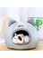 Gri 33CMX33CMX33CM Süper Yumuşak Kedi Yatak Evi Kedi Küçük Köpekler Için Sıcak Yatak Uyku Çadırı Rahat Yavru Şezlong Yastık Köpek Kedi Evi Evcil Hayvan Aksesuarları (Yurt Dışından) 4