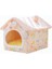I 49X39X46 cm Köpek Evi Pet Kedi Yatak Kış Köpek Villa Uyku Kulübesi Çıkarılabilir Yuva Sıcak Kapalı Mağara Kanepe Evcil Hayvan Malzemeleri (Yurt Dışından) 1