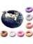 Yeni Varış 1 Od 40 cm Kedi Yatakları Yuvarlak Rahat Sakinleştirici Köpek Yatağı Kediler Için Yatıştırıcı Yatak Köpek Anti Anksiyete Evi Kedi Polar Hatmi Kedi Yatağı Yastık (Yurt Dışından) 3