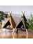 Tip C 1 ZK30 Pet Teepee Köpek Kedi Yatağı Beyaz Kanvas Köpek Kanvas Sevimli Ev-Taşınabilir Yıkanabilir Köpek Çadırları Dogcat Pet Köpek Yavrusu Yatağı (Yurt Dışından) 2