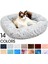 Kahve M 55X45X20CM Kare Kedi Evi Kediler Için Yatak Köpek Mat Sıcak Uyku Kedi Yuvası Yastık Köpek Yavrusu Kanepe Köpekler Için Sepet Peluş Evcil Hayvan Aksesuarları Kış (Yurt Dışından) 2