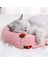 Pembe 24X20X7CM Trendy Kişiselleştirilmiş Kedi Köpek Uyku Pet Özel Moda U-Şekilli Yastık Boyun Koruyucu Derin Uyku Yavru Kedi Kafalık Almohada Gato (Yurt Dışından) 2