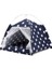 Nokta 40X40X41 cm Katlanır Pet Çadır Yatak Mağara Kedi Küçük Köpek Için Taşınabilir Kedi Çadır Yavru Yatak Kulübesi Kapalı Açık Yaz Köpek Çadır Rahat Mağara Evi (Yurt Dışından) 1
