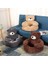 Gri S Süper Yumuşak Pet Yatak Kanepe Kış Sıcak Sevimli Ayı Kucaklama Kedi Uyku Mat Peluş Büyük Yavru Köpekler Yastık Rahat Sevimli Konfor Evcil Hayvan Malzemeleri (Yurt Dışından) 4