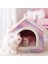 Kahverengi Uzun Peluş L Katlanabilir Kedi Yatağı Pet Köpek Evi Kış Kedi Villa Uyku Kulübesi Çıkarılabilir Sıcak Yuva Kapalı Çadırlar Mağara Kanepe Evcil Hayvan Malzemeleri Cama Gato (Yurt Dışından) 5