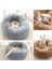 Kırmızı 50 cm Tatlı Kedi Yatak Sıcak Pet Sepeti Rahat Yavru Şezlong Yastık Kedi Evi Çadır Çok Yumuşak Küçük Köpek Mat Yuva Donut Yuvarlak Kediler Için Yataklar (Yurt Dışından) 5