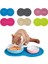 Gri Bulut Şekli Pet Kedi Köpek Besleme Matı Ped Katı Pençe Kılçık Desen Bulaşık Kase Nemli Yerleşimler Placemat Kolay Yıkama Evcil Hayvan Aksesuarları (Yurt Dışından) 2