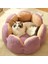 Kahverengi M Kedi Yatak Köpekler Süper Yumuşak Kedi Yuva Köpek Kulübesi Çiçek Şekli Sıcak Kış Rahat Yıkanabilir Kedi Yastık Ev Küçük Köpek Kedi Mat (Yurt Dışından) 4