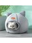 Açık Gri Xl 39X39X40CM Sıcak Konfor Kedi Yatağı Kışın Kediler Için Yatak Kedi Evi Köpek Yatağı Pet Küçük Mat Rahat Derin Mağara Kapalı Yuva Kedi Aksesuarları (Yurt Dışından) 5