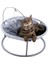 AWW1083GY 45X45X20CM Yumuşak Peluş Pet Yatak Kedi Beşiği Hamak Ayrılabilir Kedi Yuvarlak Asılı Sepet Kanepe Sarkan Topu ile Kediler Için Küçük Yatak (Yurt Dışından) 2