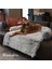 Degrade Gri Yarım Daire Kare Xs 80X70X16CM Fermuarlı Büyük Köpek Kanepe Paspasları Pet Yatak Kedi Mat Uzun Peluş Köpek Kulübesi Kaymaz Alt Yıkanabilir Kapak Köpekler Evi Sakinleştirici (Yurt Dışından) 3