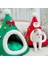 Green-2 S(38X45CM) Sıcak Pet Yatak Noel Şapka Şekli Kedi Kulübesi Evi Yumuşak Peluş Yuva Yavru Küçük Kedi Uyku Yatakları Çadır Taşınabilir Evcil Hayvan Yastığı Mat (Yurt Dışından) 2