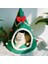 Green-2 S(38X45CM) Sıcak Pet Yatak Noel Şapka Şekli Kedi Kulübesi Evi Yumuşak Peluş Yuva Yavru Küçük Kedi Uyku Yatakları Çadır Taşınabilir Evcil Hayvan Yastığı Mat (Yurt Dışından) 5