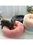 Hafif Kahve Çapı 40 cm Uzun Peluş Kedi Yatak Evi Yumuşak Yuvarlak Kedi Yatağı Küçük Köpekler Kediler Için Kış Pet Köpek Yastık Paspaslar Yuva Sıcak Köpek Kulübesi 50/60/70 cm (Yurt Dışından) 2