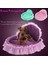Pembe 46X43CM Zarif Pet Köpek Yavrusu Yatak Prenses Dantel Güzel Kedi Kumu Yatak Kanepeler Ev Kennels Teddy Chihuahua Yuva Küçük Orta Köpekler Için (Yurt Dışından) 2