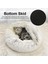 Yeşil Uzun Peluş 40X40CM Kış Uzun Peluş Pet Kedi Yatağı Yuvarlak Kedi Yastık Kedi Evi 2 In 1 Sıcak Kedi Sepeti Kedi Uyku Tulumu Kedi Yuva Kulübesi Küçük Köpek Kedi Için (Yurt Dışından) 5