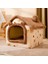 Pembe Yıldız Gökyüzü L 49X39X46CM Çıkarılabilir Kedi Yatağı Sıcak Pet Kedi Evi Mağara Kış Derin Uyku Yavru Chihuahua Köpek Mat Kapalı Köpek Kulübesi Çadır Yuva Yastık Kediler Paspaslar (Yurt Dışından) 2