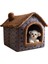 Pembe Yıldız Gökyüzü L 49X39X46CM Çıkarılabilir Kedi Yatağı Sıcak Pet Kedi Evi Mağara Kış Derin Uyku Yavru Chihuahua Köpek Mat Kapalı Köpek Kulübesi Çadır Yuva Yastık Kediler Paspaslar (Yurt Dışından) 4