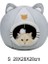 S 28X28X28CM 2021 Kışın Derin Uyku Konforu Kedi Yatağı Küçük Mat Sepeti Kedi Evi Ürünleri Evcil Hayvanlar Çadırı Rahat Mağara Kedi Yatakları Kapalı Köpek Için (Yurt Dışından) 1
