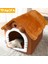 Kahverengi M (7.5 kg Içinde) Yumuşak Kedi Yatağı Derin Uyku Evi Köpek Kedi Kış Evi Çıkarılabilir Yastık Kapalı Pet Çadır Yavru Kedi Köpek Sıcak Evcil Hayvan Aksesuarları (Yurt Dışından) 2
