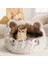 Yeşil Dinozor 60X60CM Kış Uzun Peluş Pet Kedi Yatağı Yuvarlak Kedi Yastık Kedi Evi 2 In 1 Sıcak Kedi Sepeti Kedi Uyku Tulumu Kedi Yuva Kulübesi Küçük Kedi Köpek Için (Yurt Dışından) 5