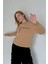 SWT-14246 Vizon Dressing Tasarım Yazı Baskılı Üç Iplik Şardonlu Sweatshirt 2