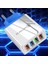 A6 Çoklu Şarj Adaptörü 4 Port + J21 Type-C Magnetic Akan LED Işıklı Şarj Kablosu -1mt 2