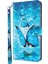 Xiaomi Redmi Için Not 11 5g (Çin) (Mediatek)/not 11T 5g/not 11S 5g 3D Desen Baskı Manyetik Pu Deri Deri Stand Kitap Kapağı Strap-Mavi ile (Yurt Dışından) 1