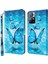 Xiaomi Redmi Için Not 11 5g (Çin) (Mediatek)/not 11T 5g/not 11S 5g 3D Desen Baskı Manyetik Pu Deri Deri Stand Kitap Kapağı Strap-Mavi ile (Yurt Dışından) 2