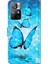 Xiaomi Redmi Için Not 11 5g (Çin) (Mediatek)/not 11T 5g/not 11S 5g 3D Desen Baskı Manyetik Pu Deri Deri Stand Kitap Kapağı Strap-Mavi ile (Yurt Dışından) 4