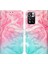 Desen Baskı Pu Deri Cüzdan Manyetik Kapatma Stand Flip Kapak Xiaomi Redmi Not 11 Pro+ 5g/redmi Note 11 Pro 5g (Çin) (Mediatek) -Pink/yeşil (Yurt Dışından) 2