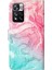 Desen Baskı Pu Deri Cüzdan Manyetik Kapatma Stand Flip Kapak Xiaomi Redmi Not 11 Pro+ 5g/redmi Note 11 Pro 5g (Çin) (Mediatek) -Pink/yeşil (Yurt Dışından) 3