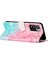 Desen Baskı Pu Deri Cüzdan Manyetik Kapatma Stand Flip Kapak Xiaomi Redmi Not 11 Pro+ 5g/redmi Note 11 Pro 5g (Çin) (Mediatek) -Pink/yeşil (Yurt Dışından) 4