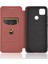 Xiaomi Redmi 9c/redmi 9c Nfc-Brown Için Otomatik Emilmiş Karbon Fiber Doku Deri Kılıf (Yurt Dışından) 4