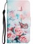 Desen Deri Telefon Kılıfı Cüzdan Stand Kapağı, Xiaomi Redmi Için Bilek Kayışı ile Kapak Note 10 Pro 5g/xiaomi Poco X3 Gt 5g-Rose (Yurt Dışından) 1