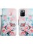 Desen Deri Telefon Kılıfı Cüzdan Stand Kapağı, Xiaomi Redmi Için Bilek Kayışı ile Kapak Note 10 Pro 5g/xiaomi Poco X3 Gt 5g-Rose (Yurt Dışından) 2